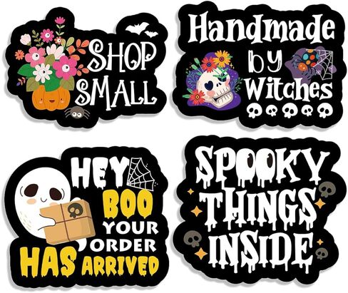 ملصقات أعمال الهالوين ، يرجى عدم ثني ملصقات الشحن الهشة وأختام الحزم للبائعين على الإنترنت ، وتجار التجزئة على الإنترنت ، وتصميم مخيف للبريد ، 200 جهاز كمبيوتر ، in Kuwait