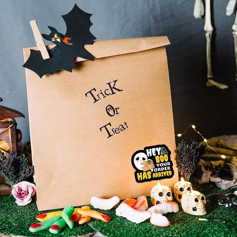 ملصقات أعمال الهالوين ، يرجى عدم ثني ملصقات الشحن الهشة وأختام الحزم للبائعين على الإنترنت ، وتجار التجزئة على الإنترنت ، وتصميم مخيف للبريد ، 200 جهاز كمبيوتر ، in Kuwait