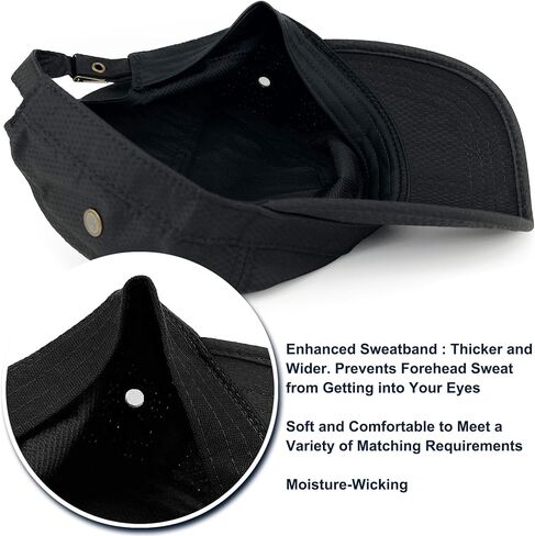 REDSHARKS Hidden Pocket Cadet Army Hat Quick Dry Military Style Flat Top Baseball Dad Sun Cap in Kuwait