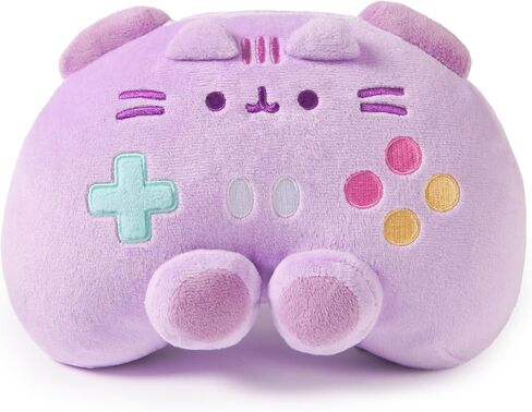 GUND Pusheen Gamer Plush, Squishy Toy, Collectible Plush Toy, Gaming Decor, Stuffed Animal for Ages 8 and Up, Gray, 9.5" in Saudi Arabia