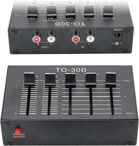 Gugxiom Phono Preamp for Turntable, R CA Amplifier Support EQ 2 Channel, 3 Band Equalizer, 3 Frequency Control Pre Amp for Record Player Preamp in Saudi Arabia