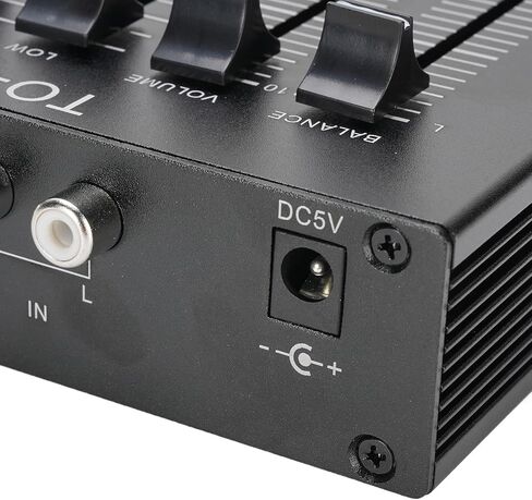 ASHATA Phono Preamp, EQ 2 Channel Digital Sound Equalizer Preamplifier, 3 Band 12dB High Mid Low Tone Adjustment Balanced Volume Control, for Record Player in Saudi Arabia