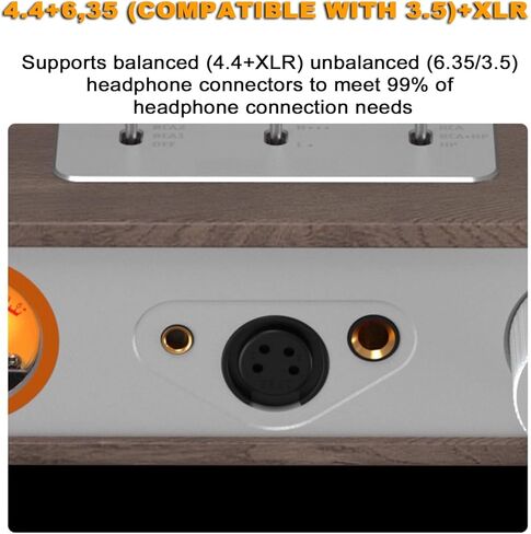 مضخم صوت Hi-Fi Audiophile، مضخم صوت بأنبوب مفرغ، مضخم صوت سماعة الرأس، مع XLR، RCA، منافذ 4.4 مم/6.35 مم، مخرج 2000 مللي واط، لنظام صوت ستيريو منزلي in Kuwait