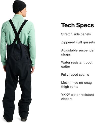 Burton Men's Reserve 2L Short Stretch Bib Pants in Saudi Arabia