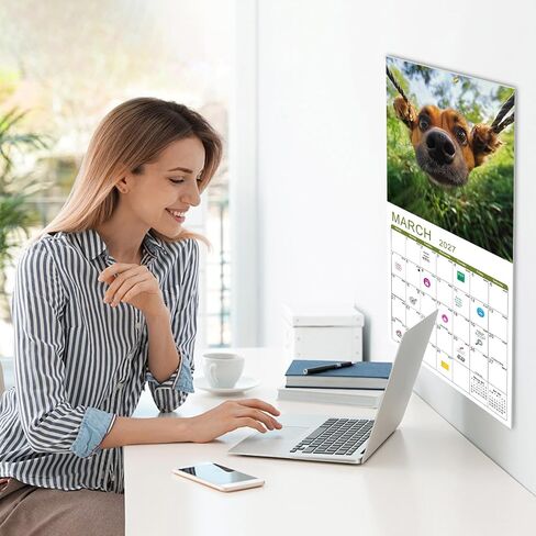 Gannyfer Calendar 2025-2026 ، يوليو 2025 إلى ديسمبر 2026 ، 18 شهرًا تقويم الكلاب المضحكة 2025 ، تم افتتاح تقويمات الجدار الكبيرة 12 "× 24" ، مثالية كهدايا للأصدقاء والعائلة (تضمنت 3 ملصقات) in Saudi Arabia