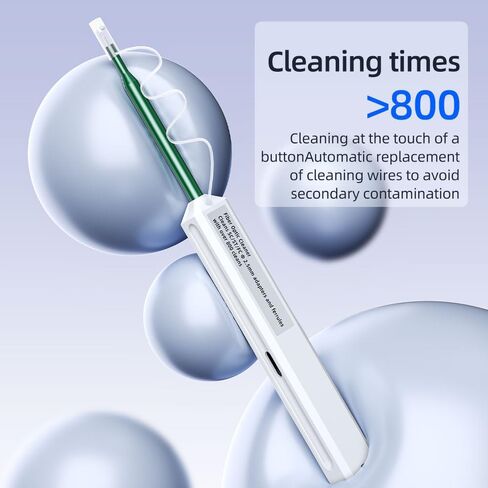 Zenithra Fiber Optic Cleaner,5PCS Fiber Optic Cleaning Pen 1.25mm Ferrules LC/MU FTTH Connector Cleaning Tools with 800+ Times in Saudi Arabia