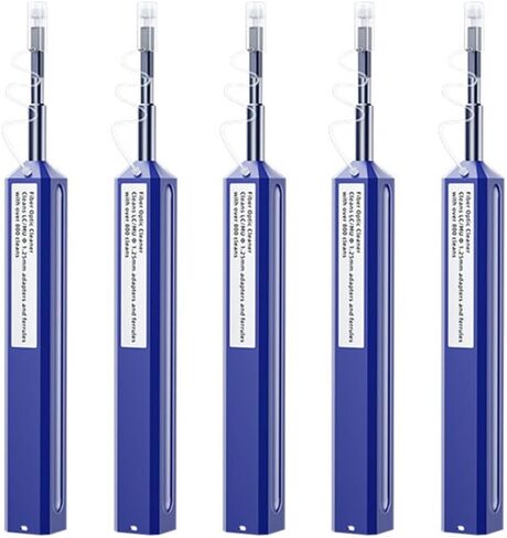 Zenithra Fiber Optic Cleaner,5PCS Fiber Optic Cleaning Pen 1.25mm Ferrules LC/MU FTTH Connector Cleaning Tools with 800+ Times in Saudi Arabia