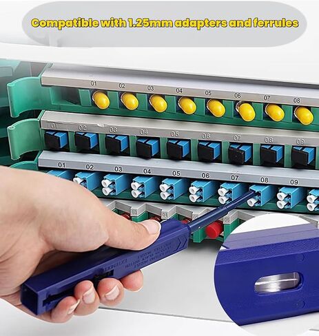 Zenithra Fiber Optic Cleaner,5PCS Fiber Optic Cleaning Pen 1.25mm Ferrules LC/MU FTTH Connector Cleaning Tools with 800+ Times in Saudi Arabia