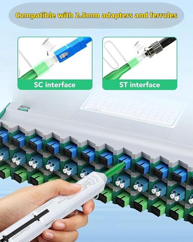 Zenithra Fiber Optic Cleaner,5PCS Fiber Optic Cleaning Pen 1.25mm Ferrules LC/MU FTTH Connector Cleaning Tools with 800+ Times in Saudi Arabia
