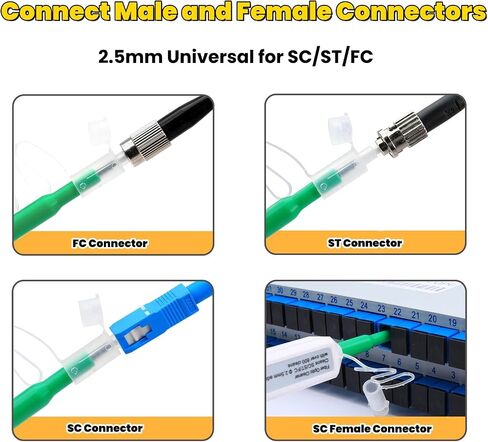 Zenithra Fiber Optic Cleaner,5PCS Fiber Optic Cleaning Pen 1.25mm Ferrules LC/MU FTTH Connector Cleaning Tools with 800+ Times in Saudi Arabia