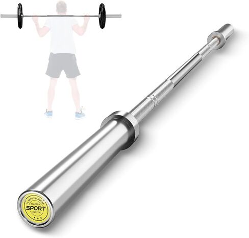 7FT Olympic Barbell for Weightlifting and Power Lifting, 2 Inch Strength Training Weight Bar for Squats, Deadlifts, Bench Press, Hip Thrusts, Rows,1500lbs Capacity in Saudi Arabia