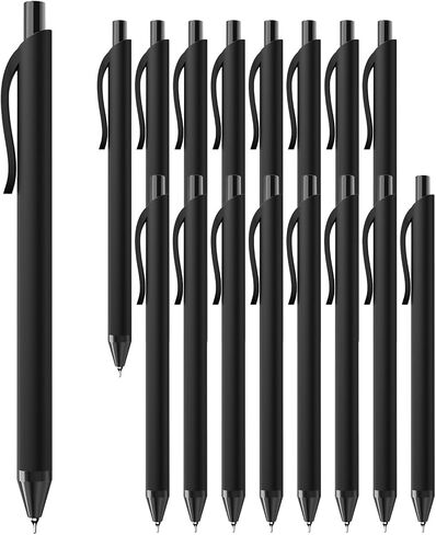 8 Pack Black Gel Pens (0.7mm Fine Point) – Smooth Quick-Drying Ink, Retractable Gel Pen for Writing, Journaling, Note-Taking – Office, School, Home & Work Supplies (8Pcs-Black Ink in Saudi Arabia