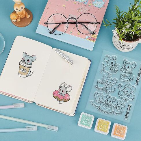 Globleland Birds توضيحيات توضيحية واضحة ختم وموت قطع لتصنيع البطاقات Crow Owl Silicone Stamps Dove Animals Metal Die Cuts for DIY Scrapbooking Photo Decor in Saudi Arabia