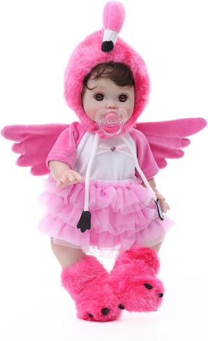 Baby Dolls, 18inch Large Realistic Cute Soft Body Baby Doll Real Life Baby Dolls with Accessories for 3+ Year Old Girls Gifts, Pretend Play, Collection, Love Slogan Design in Saudi Arabia
