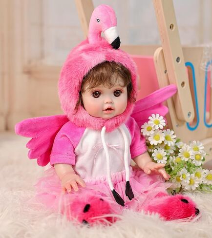 Baby Dolls, 18inch Large Realistic Cute Soft Body Baby Doll Real Life Baby Dolls with Accessories for 3+ Year Old Girls Gifts, Pretend Play, Collection, Love Slogan Design in Saudi Arabia