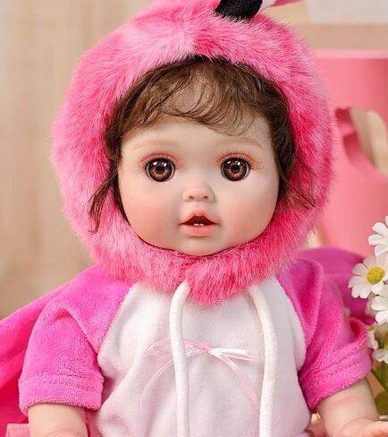 Baby Dolls, 18inch Large Realistic Cute Soft Body Baby Doll Real Life Baby Dolls with Accessories for 3+ Year Old Girls Gifts, Pretend Play, Collection, Love Slogan Design in Saudi Arabia