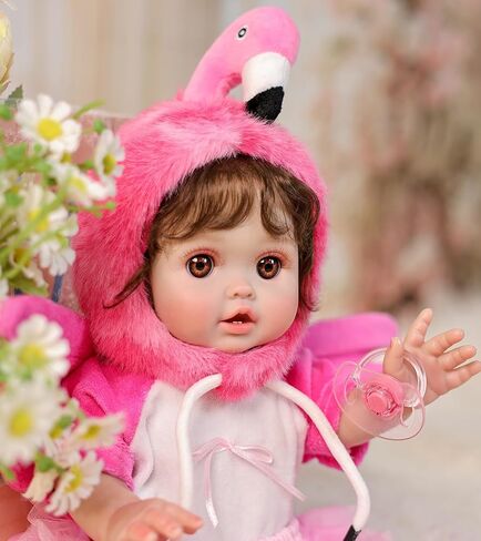 Baby Dolls, 18inch Large Realistic Cute Soft Body Baby Doll Real Life Baby Dolls with Accessories for 3+ Year Old Girls Gifts, Pretend Play, Collection, Love Slogan Design in Saudi Arabia
