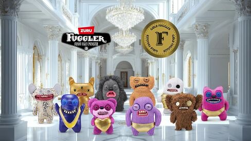 Gold Fuggs by ZURU Funny Ugly Monster, Plush, Collectible, Toy (Grin Grin - Leopard Fleece with Gold foil Print) in Saudi Arabia