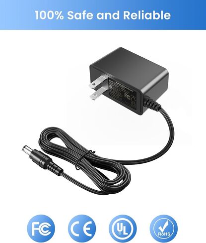 محول طاقة ZOSI DC 12V 2A، 12Volt 2000mA US Plug CCTV Power Supply، موصل 5.5 مم × 2.1 مم، مدخل تيار متردد 100-240 فولت، سلك 1 متر، متوافق مع DVR، NVR، كاميرات الأمان، جهاز التوجيه، الأنظمة المنزلية، أبيض in Saudi Arabia