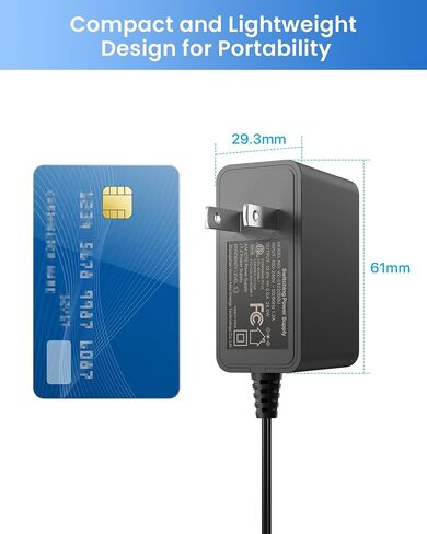 محول طاقة ZOSI DC 12V 2A، 12Volt 2000mA US Plug CCTV Power Supply، موصل 5.5 مم × 2.1 مم، مدخل تيار متردد 100-240 فولت، سلك 1 متر، متوافق مع DVR، NVR، كاميرات الأمان، جهاز التوجيه، الأنظمة المنزلية، أبيض in Saudi Arabia