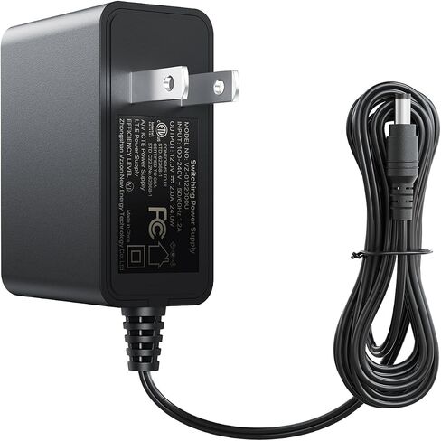 محول طاقة ZOSI DC 12V 2A، 12Volt 2000mA US Plug CCTV Power Supply، موصل 5.5 مم × 2.1 مم، مدخل تيار متردد 100-240 فولت، سلك 1 متر، متوافق مع DVR، NVR، كاميرات الأمان، جهاز التوجيه، الأنظمة المنزلية، أبيض in Saudi Arabia