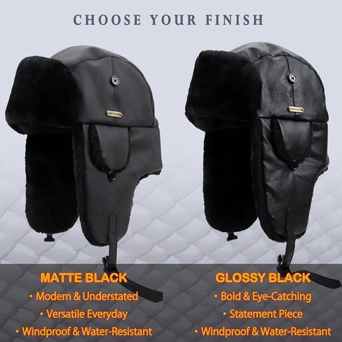 قبعة صياد جلدية شتوية للجنسين مع طلاء من البولي يوريثان للصيد والتزلج والأنشطة الخارجية الشتوية in Kuwait