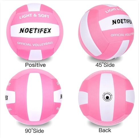 Soft Volleyball-Super Soft Fabric Light Volleyball for Indoor Practice Safe and Quiet Kids Youth Beginners House Yard Training Practice Games(Deflated) in Saudi Arabia