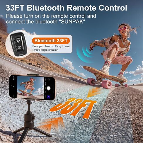 Phone Vlog Selfie Monitor Screen Wireless Magnetic Back Camera Monitor 4K 30fps Bluetooth Remote No Delay Rear Camera for Selfie Vlog Live Stream, in Saudi Arabia