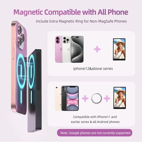 5" Vlog Selfie Monitor Screen, 4K, 60Hz, 1ms Response, 2600mAh Battery, 90feet Signal Range, Wireless Back Camera Monitor for iPhone & Android, Sync Rear Camera for Live Stream&TikTok in Saudi Arabia