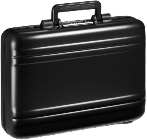 ZERO Halliburton Classic Aluminum 3.0 Small Briefcase, Top Carry Handle, Interior Organization Sleeve, Fits 14 Laptop/ A4 Files, Lock System, Iconic Double Rib Design, Hardside Attache, Silver in Kuwait