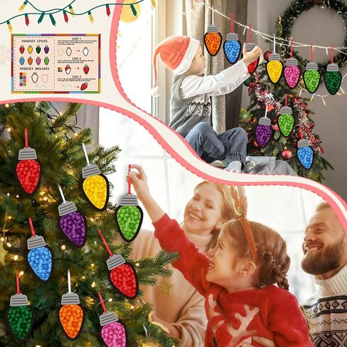 FUCEROUS 32 Set Fall Harvest Suncatcher Craft Kit Autumn DIY Hanging Hanging Maple Leaf Pumpkin Acorn Design Colorful Tissue Paper Home Classroom Decord Window Decor in Saudi Arabia
