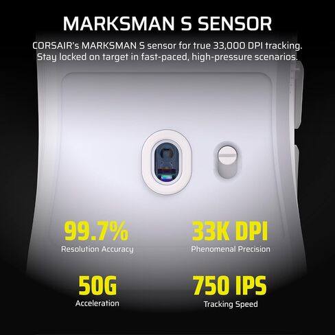 Corsair Sabre v2 PRO Ultralight FPS Wireless Gaming Mouse – 33,000 DPI, 36g Weight, 8,000Hz Hyper-Polling, Mechanical Switches, Up to 70-Hour Wireless Battery Life, Web Hub – Black in Saudi Arabia