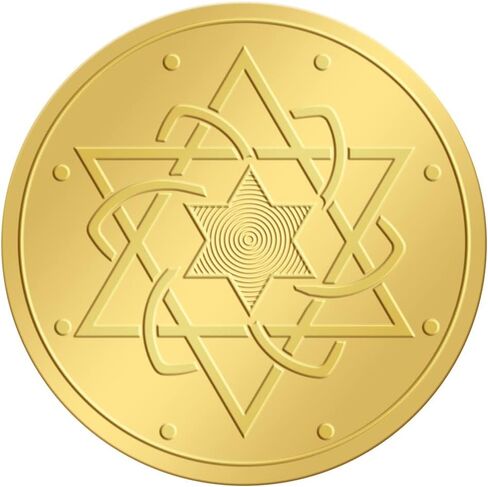 CRASPIRE 100pcs Gold Foil Certificate Seals - 2" Round Self Adhesive Embossed Stickers for Excellence, Invitations, Graduation, Monogram in Saudi Arabia