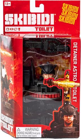 SKIBIDI Toilet Deluxe Figure - Series 2, 6" Collectible Figures, YouTube Animation Sensation, Officially Licensed Toilet Merch - Dark TV Man in Saudi Arabia