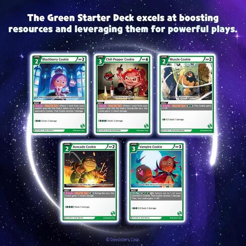 CookieRun TCG: Starter Deck Purple - 60 Cards - 2 Player Competitive Game in Kuwait