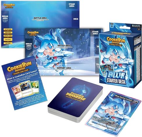 Cookierun: لعبة بطاقات Braverse Trading - Starter Deck Yellow - حزمة لعبة دفاعية ، مجموعة بطاقات 60 لاعب ، TCG التنافسية ، بناء سطح السفينة in Saudi Arabia