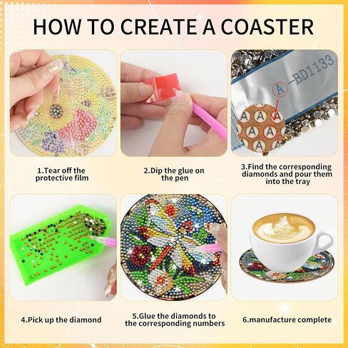 أدوات Cardinal Diamond Art Coasters ، 8 PCS Red Bird Diamond Painting Coaster مع منصات الحامل والفلين ، وفيرات DIY غير المنقولة للبالغين المبتدئين ديكور المنزل Craft ، وهدايا عيد ميلاد عيد الميلاد in Kuwait