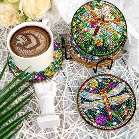 أدوات Cardinal Diamond Art Coasters ، 8 PCS Red Bird Diamond Painting Coaster مع منصات الحامل والفلين ، وفيرات DIY غير المنقولة للبالغين المبتدئين ديكور المنزل Craft ، وهدايا عيد ميلاد عيد الميلاد in Kuwait