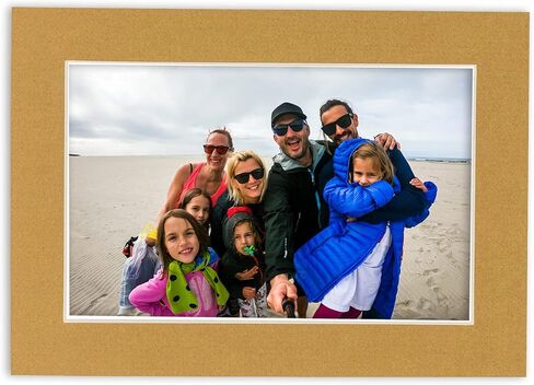 8x12 Mat for 11x14 Frame - Precut Mat Board Acid-Free Textured Cream 8x12 Photo Matte For a 11x14 Picture Frame, Premium Matboard for Family Photos, Show Kits, Art, Picture Framing, Pack of 1 Mat in Kuwait