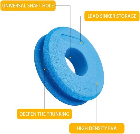 20pcs Portable EVA Color Double Foam Main Shaft Fishing Spool Tracking Line Winding Board Fish Line Accessories in Saudi Arabia