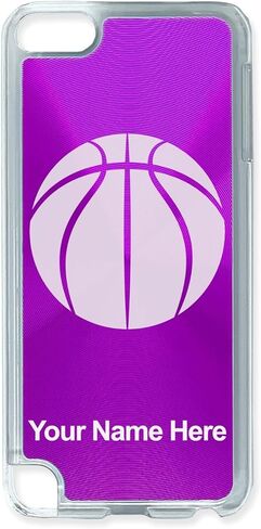 Case Compatible with iPod Touch 5th/6th/7th Generation, Basketball Ball, Personalized Engraving Included (Purple) in Saudi Arabia