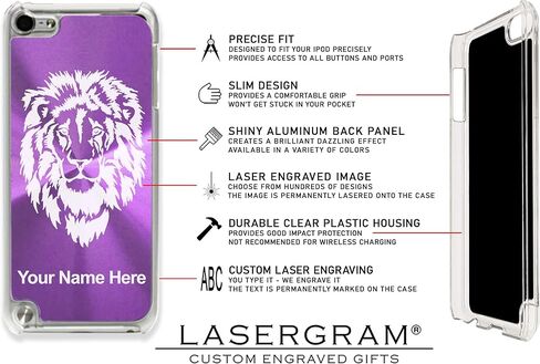 Case Compatible with iPod Touch 5th/6th/7th Generation, Basketball Ball, Personalized Engraving Included (Purple) in Saudi Arabia