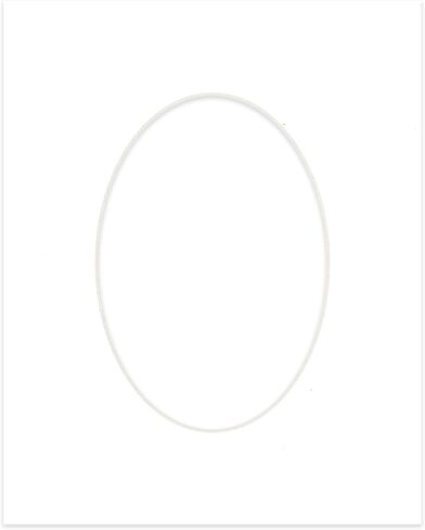 11x14 Mat Bevel Cut for 8x10 Photos - Precut Black Oval Shaped Photo Mat Board Opening - Acid Free Matte to Protect Your Pictures - Bevel Cut for Family Photos, Pack of 1 Matboard in Saudi Arabia