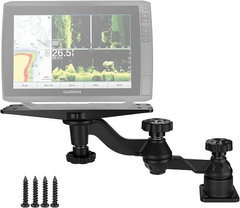 Aluminum Fish Finder Swivel Arm Mount for Ultra 126SV,Chartplotters & Depth Finder Mount Compatible with Lowrance,Garmin,Humminbird and More,for Boats in Saudi Arabia