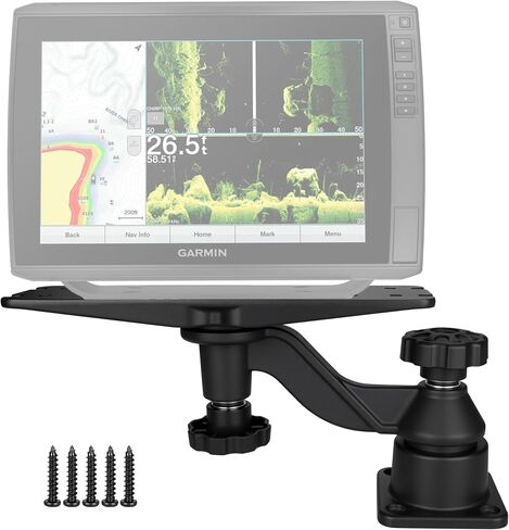 Aluminum Fish Finder Swivel Arm Mount for Ultra 126SV,Chartplotters & Depth Finder Mount Compatible with Lowrance,Garmin,Humminbird and More,for Boats in Saudi Arabia