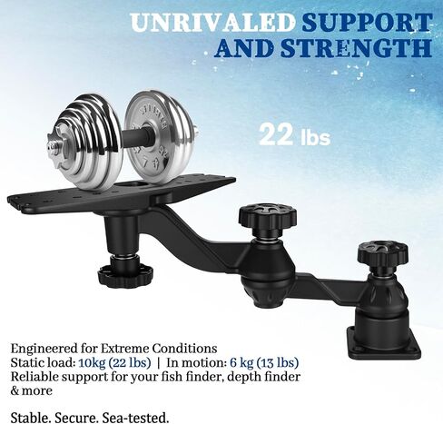 Aluminum Fish Finder Swivel Arm Mount for Ultra 126SV,Chartplotters & Depth Finder Mount Compatible with Lowrance,Garmin,Humminbird and More,for Boats in Saudi Arabia