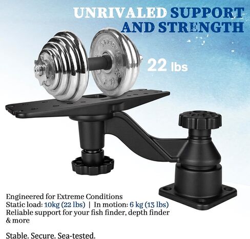 Aluminum Fish Finder Swivel Arm Mount for Ultra 126SV,Chartplotters & Depth Finder Mount Compatible with Lowrance,Garmin,Humminbird and More,for Boats in Saudi Arabia