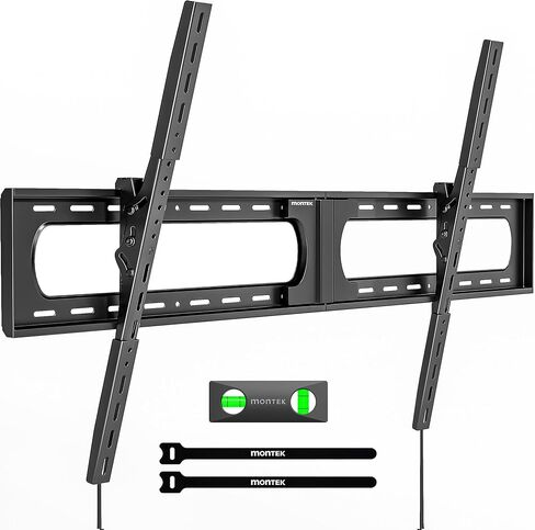 monTEK Heavy Duty Tilting TV Wall Mount for 37-140'' Extra Large Flat & Curved TVs up to 300lbs, 4×Load Tested, 2.4" Slim Low Profile Bracket, Fits 16"/18"/24" Studs, Max VESA 1200×800mm, TM1007W-XLT in Saudi Arabia