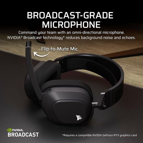 Corsair HS80 MAX Wireless Xbox Gaming Headset with Bluetooth – Dolby Atmos – Broadcast Quality Microphone – iCUE Compatible – Xbox, PC, Mac, Mobile – Steel Gray in Saudi Arabia