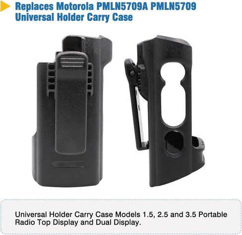 مشبك حزام الحافظة Motorola APX Next PMLN5709 PMLN5709A PMLN7901A متوافق مع نماذج راديو Motorola APX6000 وAPX8000 1.5 و2.5 و3.5 العلوية/حامل العرض المزدوج in Saudi Arabia